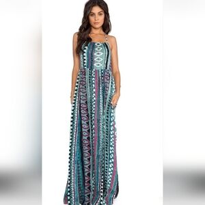 Some Days Lovin XS Bohemian Maxi Dress with Strappy Back